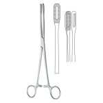 Cotton swab forceps , forceps, acc. to Foerster, slim, straight